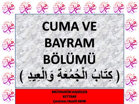 CUMA VE BAYRAM BÖLÜMÜ