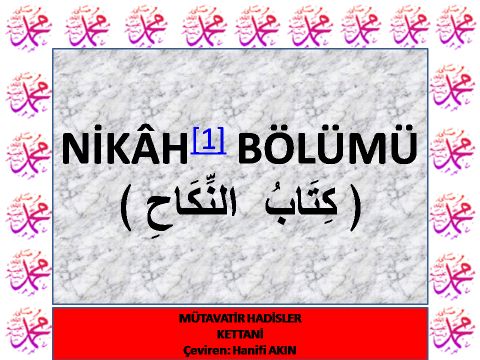 NİKAH BÖLÜMÜ