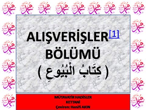 ALIŞVERİŞLER BÖLÜMÜ