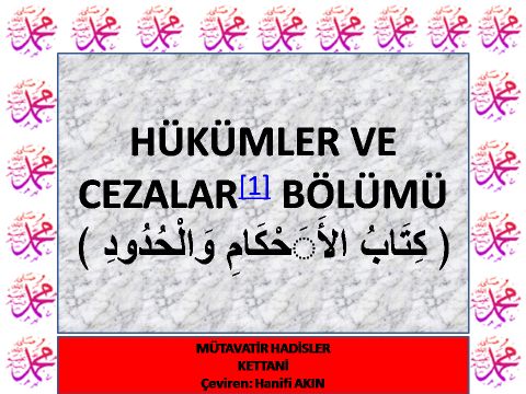 HÜKÜMLER VE CEZALAR BÖLÜMÜ