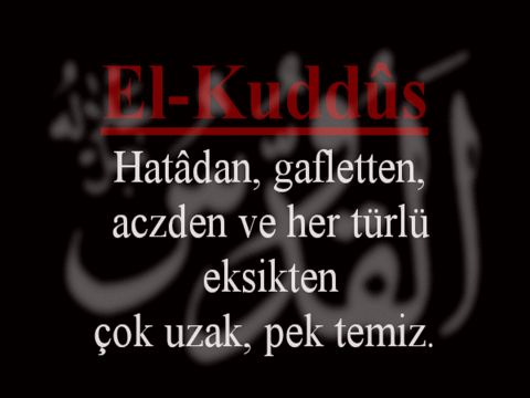 el-Kuddüs,el-Selam,el-Mü