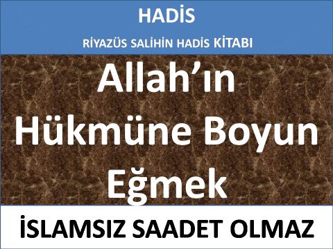 Allah’ın Hükmüne Boyun Eğmek