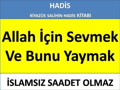 Allah İçin Sevmek Ve Bunu Yaymak