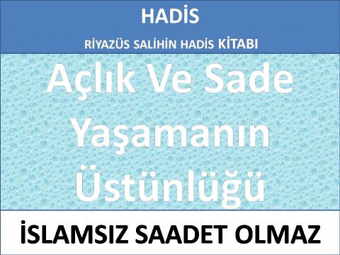 Açlık Ve Sade Yaşamanın Üstünlüğü