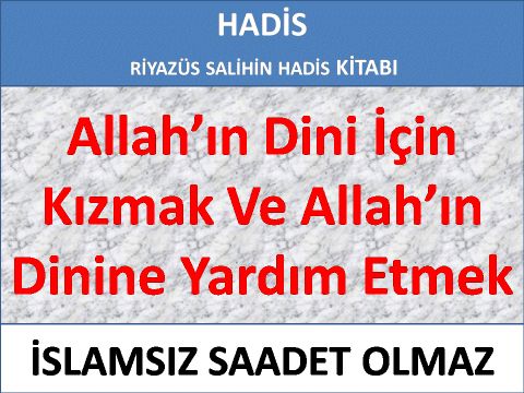 Allah’ın Dini İçin Kızmak Ve Allah’ın Dinine Yardım Etmek