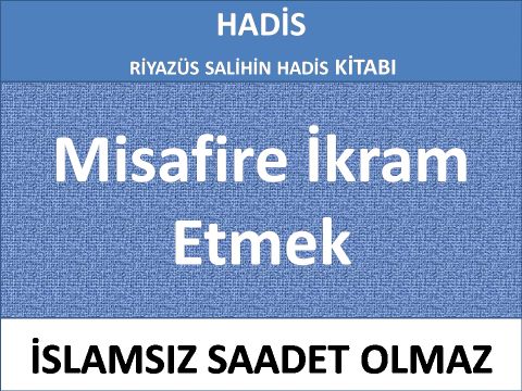 Misafire İkram Etmek