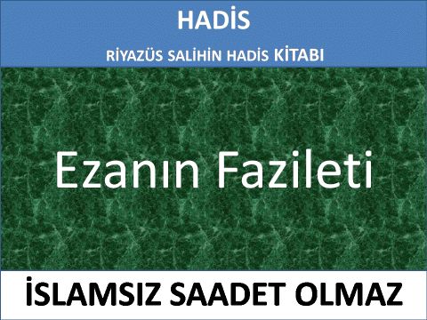 Ezanın Fazileti