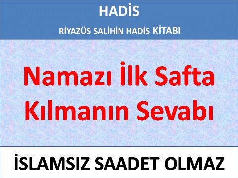 Namazı İlk Safta Kılmanın Sevabı 