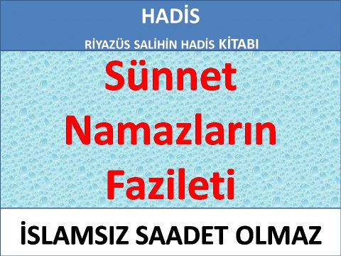 Sünnet Namazların Fazileti