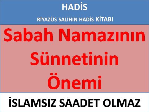 Sabah Namazının Sünneti