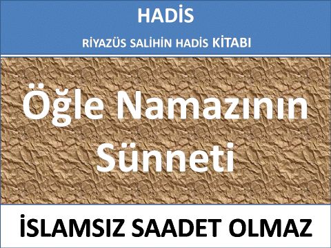 Öğle Namazının Sünneti