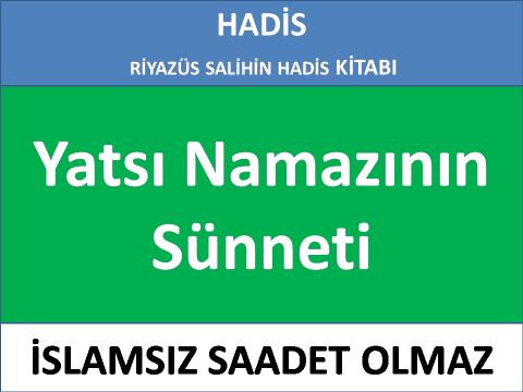 Yatsı Namazının Sünneti 