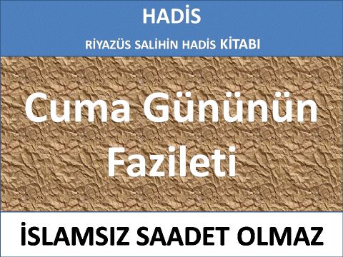 Cuma Gününün Fazileti