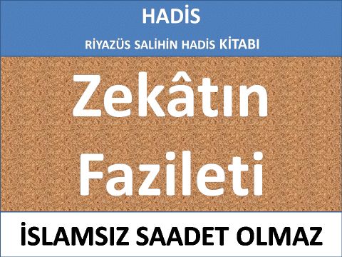 Zekâtın Fazileti 