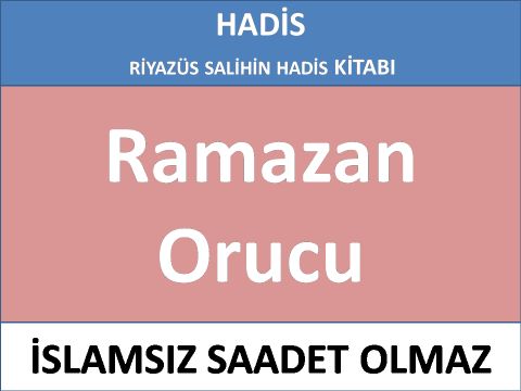 Ramazan Orucu