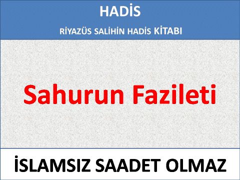 Sahurun Fazileti 
