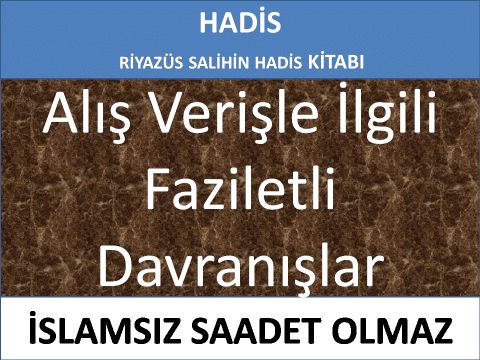 Alış Verişle İlgili Faziletli Davranışlar