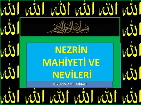  NEZRİN MAHİYETİ VE NEVİLERİ