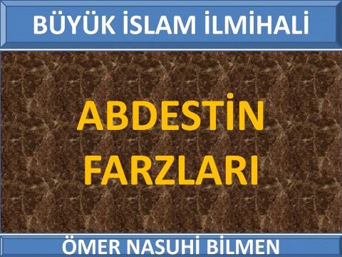 ABDESTİN FARZLARI