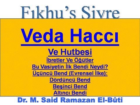 Veda Haccı Ve Hutbesi