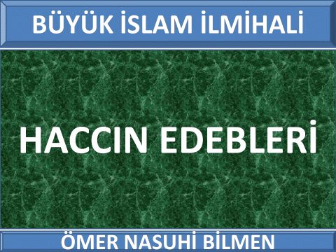 HACCIN EDEBLERİ