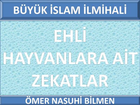     EHLİ HAYVANLARA AİT ZEKATLAR