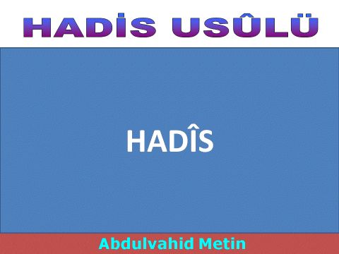 HADÎS