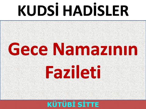 Gece Namazının Fazileti