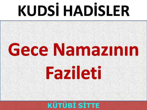 Gece Namazının Fazileti