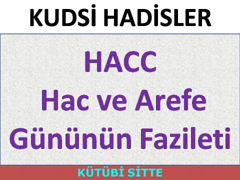 Hac ve Arefe Gününün Fazileti