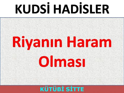 Riyanın Haram Olması