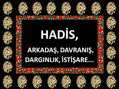 ARKADAŞ, DAVRANIŞ, DARGINLIK, İSTİŞARE...